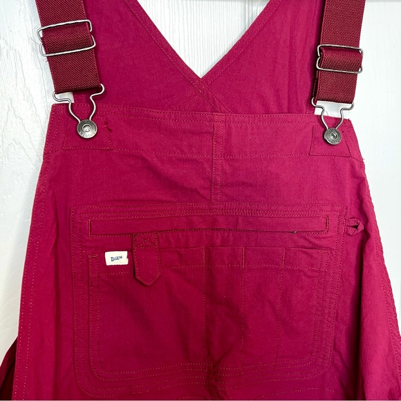 Duluth Heirloom Gardening Short Overalls Burgundy XL - Picture 2 of 8
